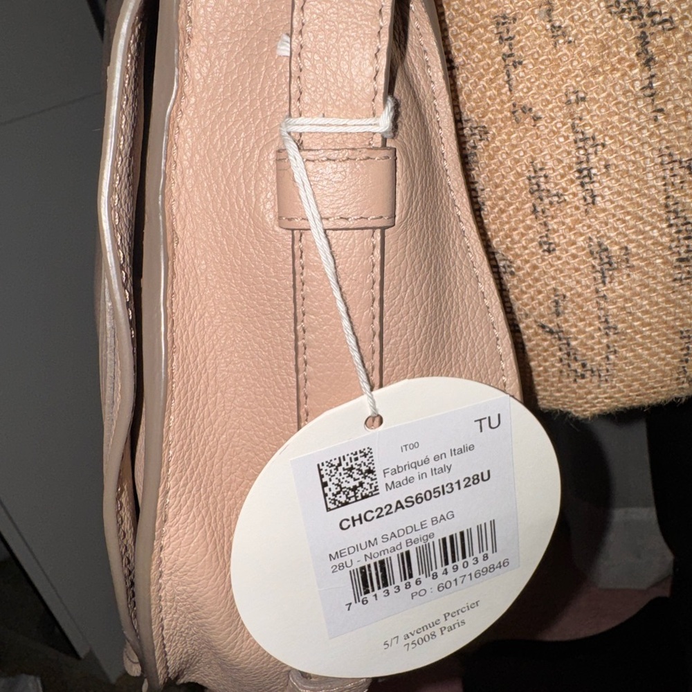 Chloé Marcie Leather Crossbody Beige Medium - Picture 5 of 13